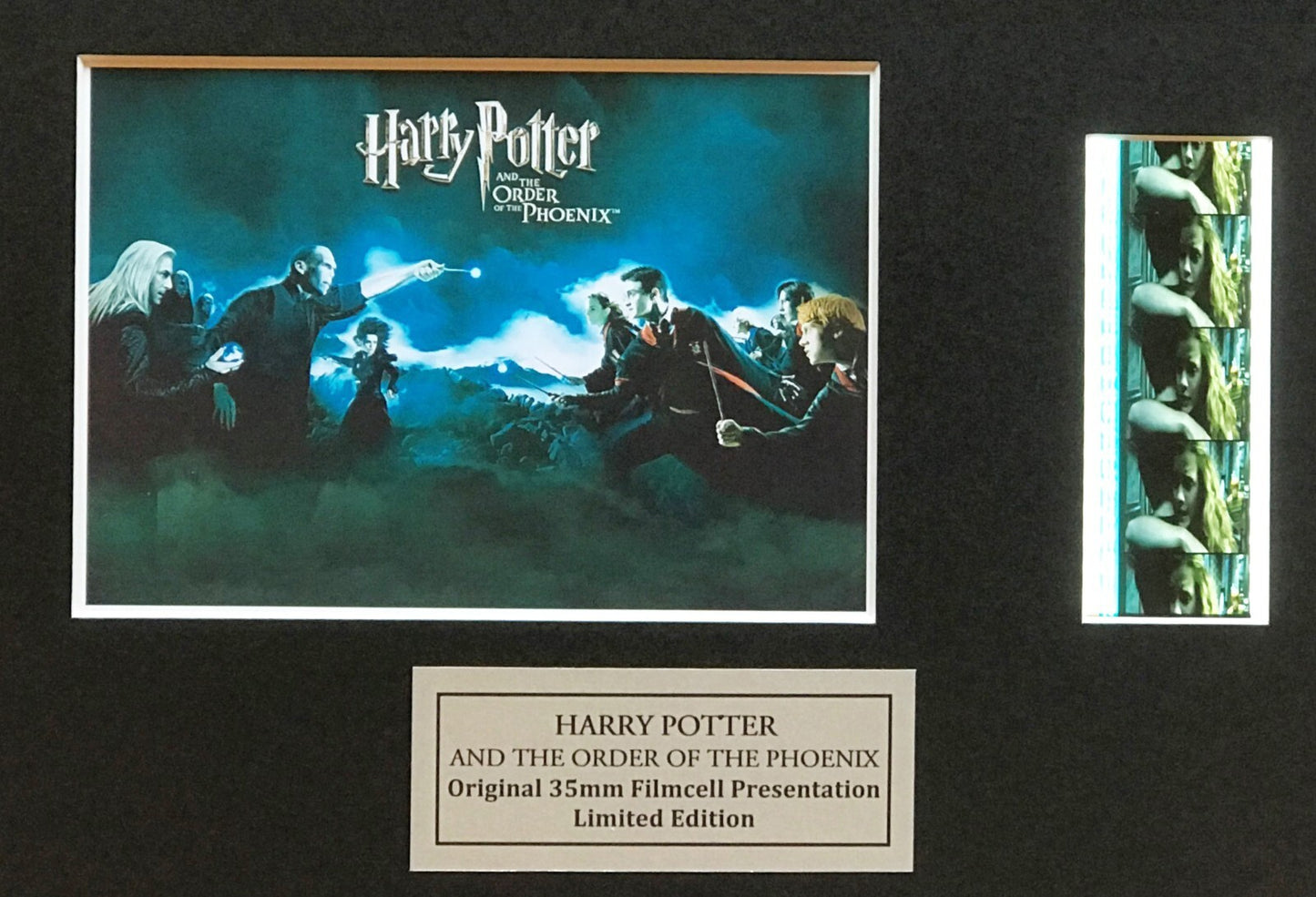 Handmade gift inc original filmcells for Harry Potter (ORDER o/t PHEONIX) fan v1