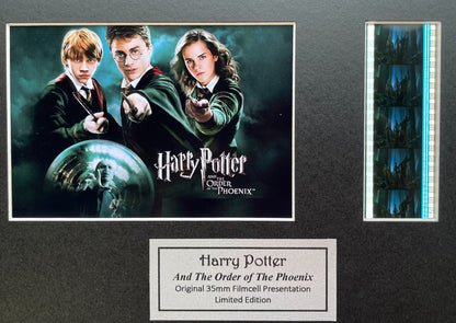 Handmade gift inc original filmcells for Harry Potter (ORDER o/t PHEONIX) fan v2