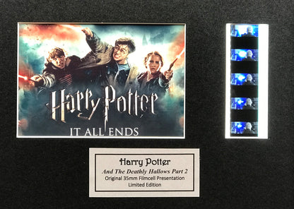 Handmade gift inc original filmcells for Harry Potter & The DEATHLY HALLOWS fans v5
