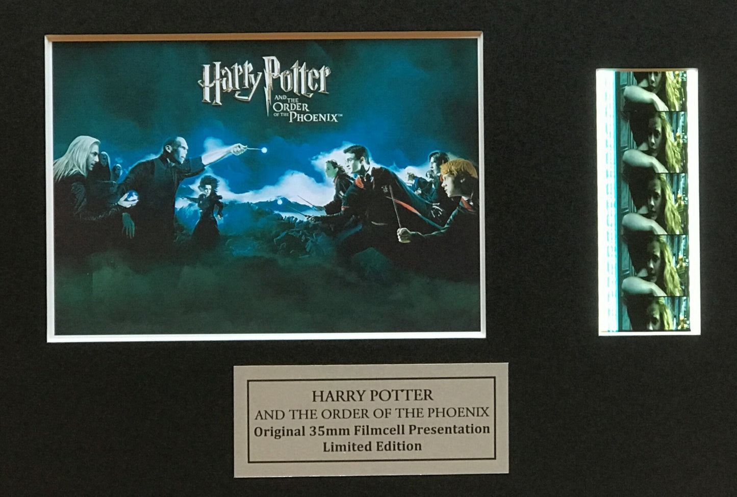 Handmade gift inc original filmcells for Harry Potter (ORDER o/t PHEONIX) fan v1