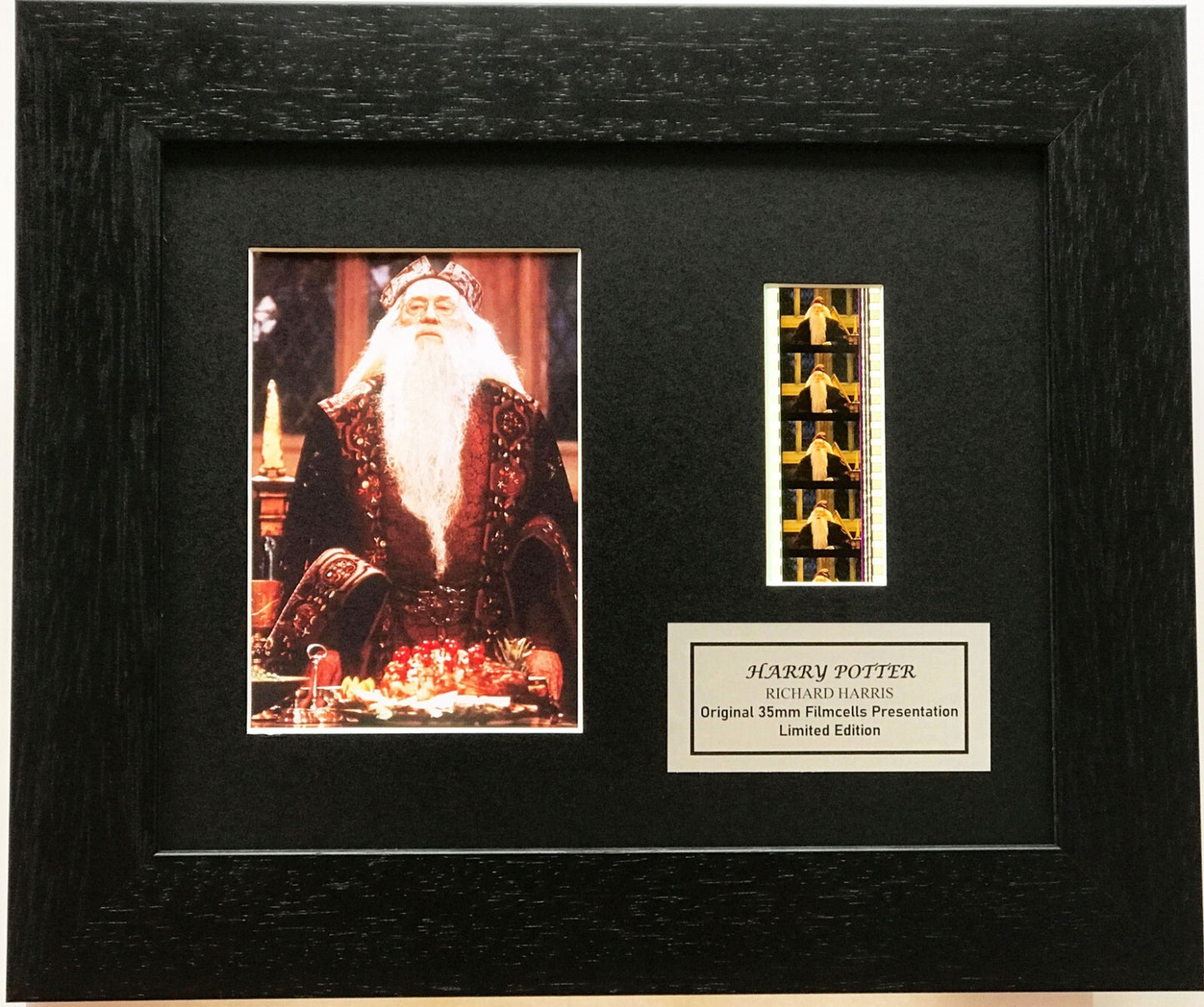 Handmade gift inc original 35mm film cells for HARRY POTTER Richard Harris fans