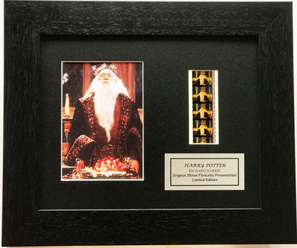 Handmade gift inc original 35mm film cells for HARRY POTTER Richard Harris fans