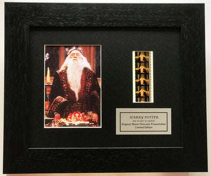 Handmade gift inc original 35mm film cells for HARRY POTTER Richard Harris fans
