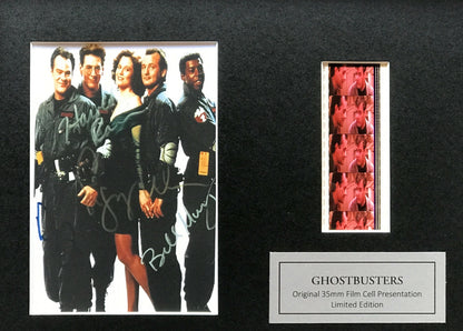 Hand crafted display featuring original film cells for GHOSTBUSTERS fans + COA