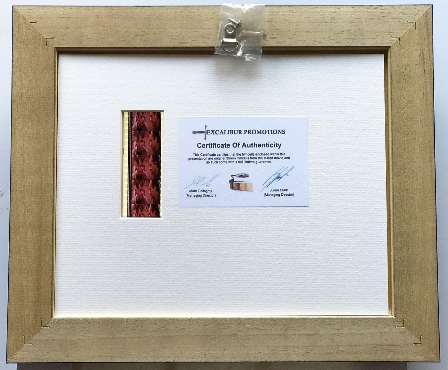 Hand crafted display featuring original film cells for GHOSTBUSTERS fans + COA