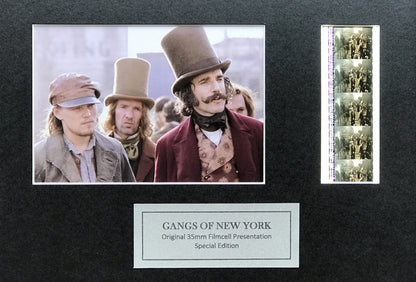 Hand crafted display featuring original film cells for GANGS of NEW YORK fans v2