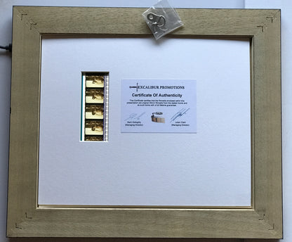 Hand crafted display featuring original 35mm film cells for GLADIATOR fans vSR