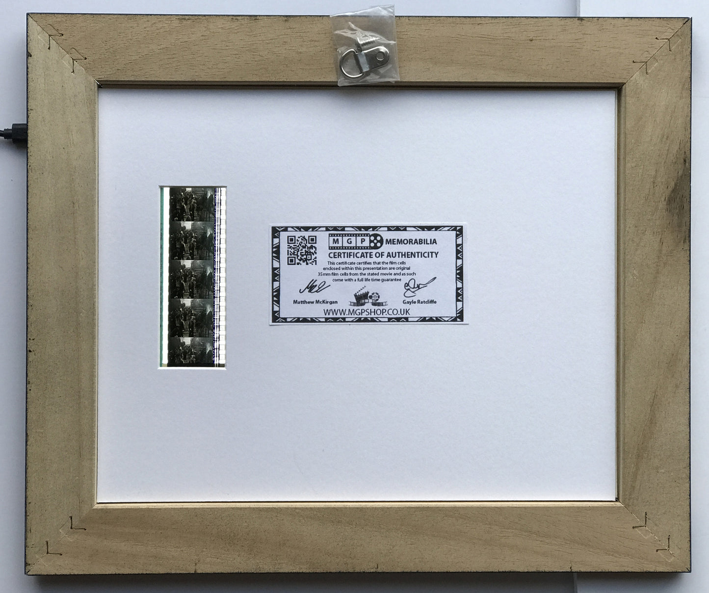 Hand crafted display featuring original film cells for GANGS of NEW YORK fans v2