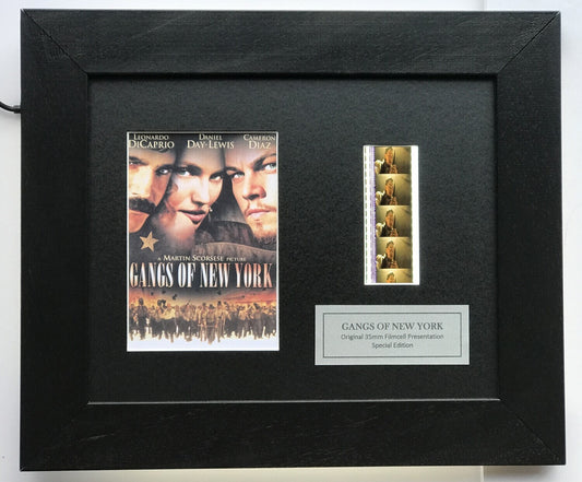 Hand crafted display featuring original film cells for GANGS of NEW YORK fans v1