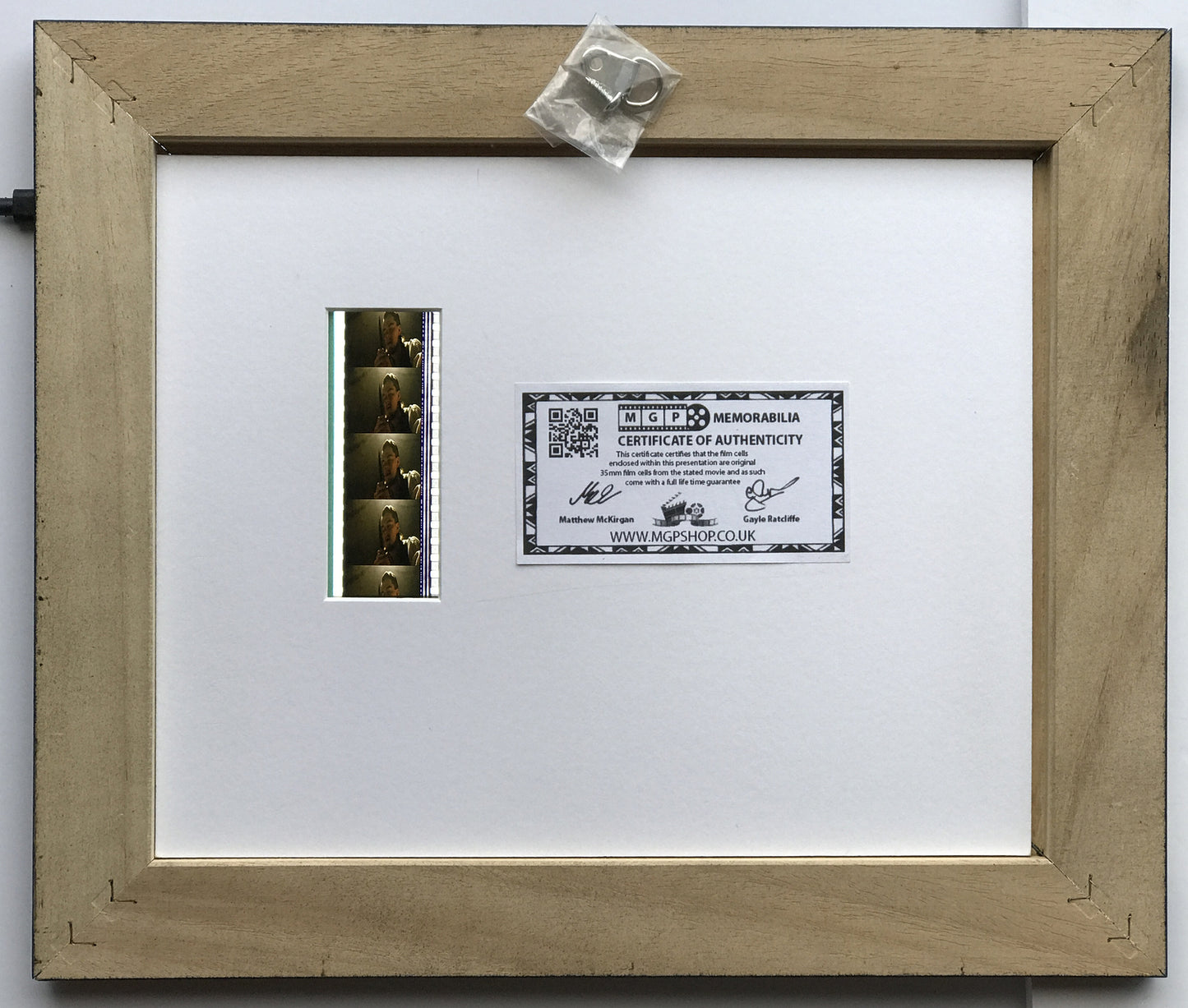 Hand crafted display featuring original film cells for GANGS of NEW YORK fans v1