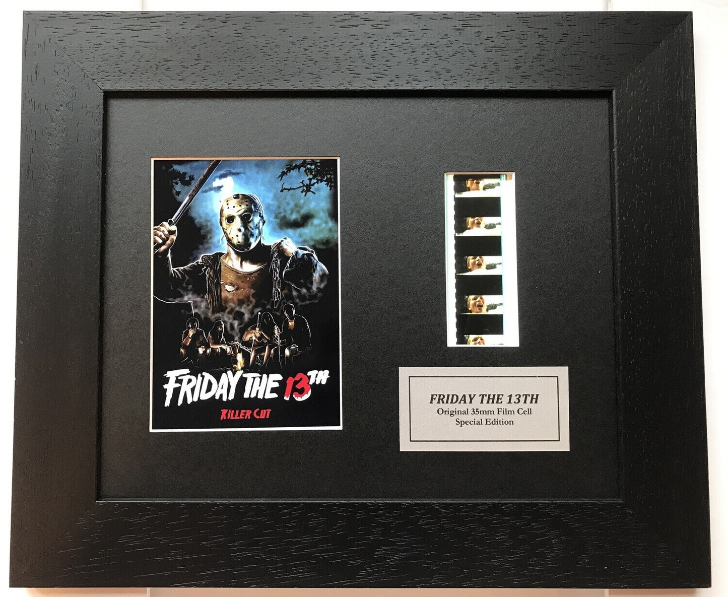 FRIDAY The 13TH 2009 Original 35mm Film Cells set within Quality Wood Frame + COA