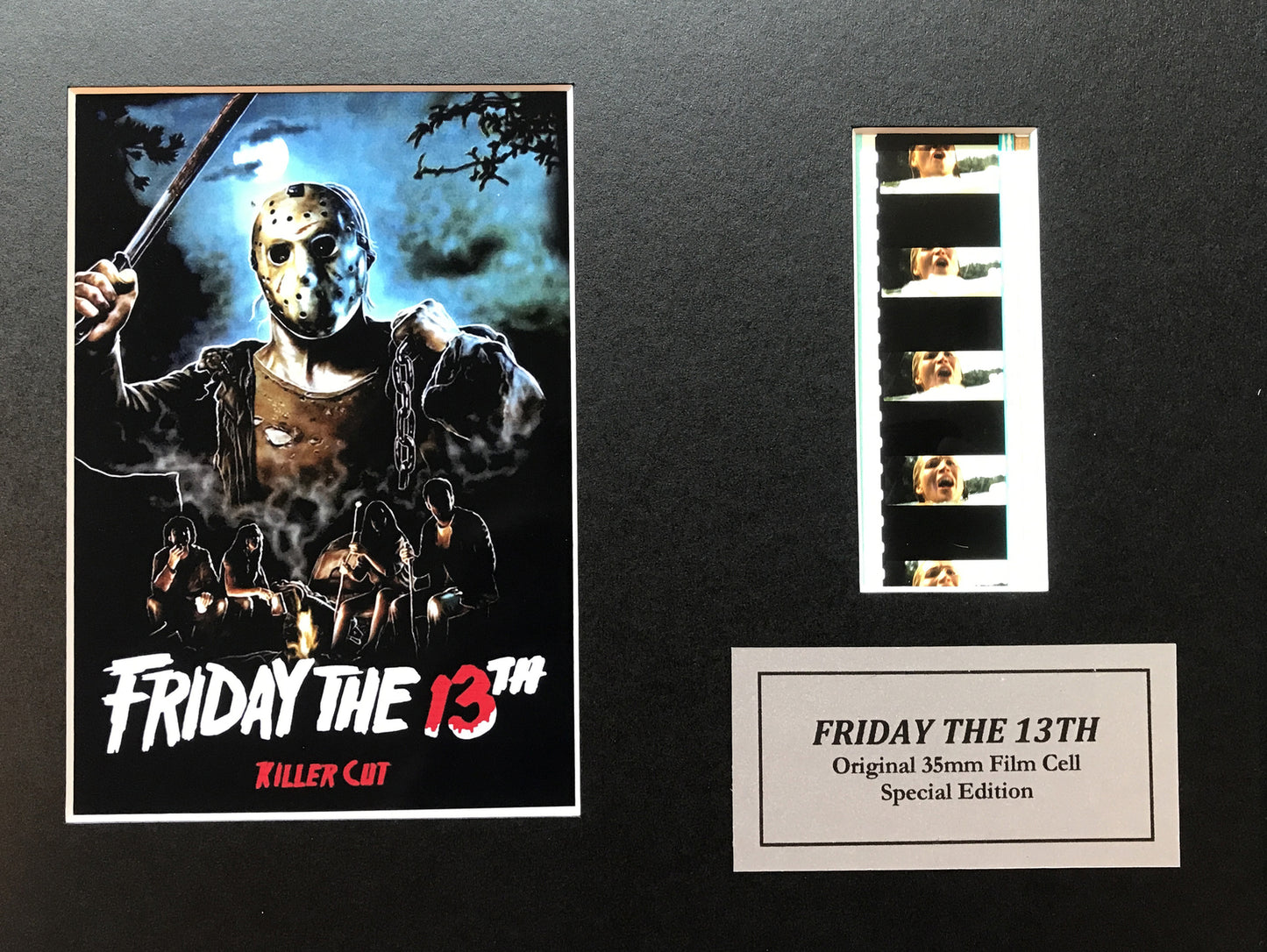 FRIDAY The 13TH 2009 Original 35mm Film Cells set within Quality Wood Frame + COA