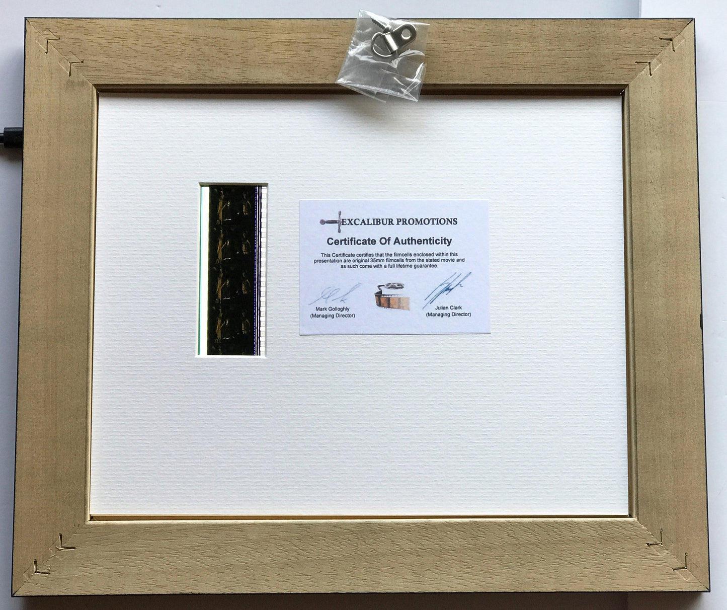 Handmade gift featuring original film cells for EXORCIST The Beginning fans v2