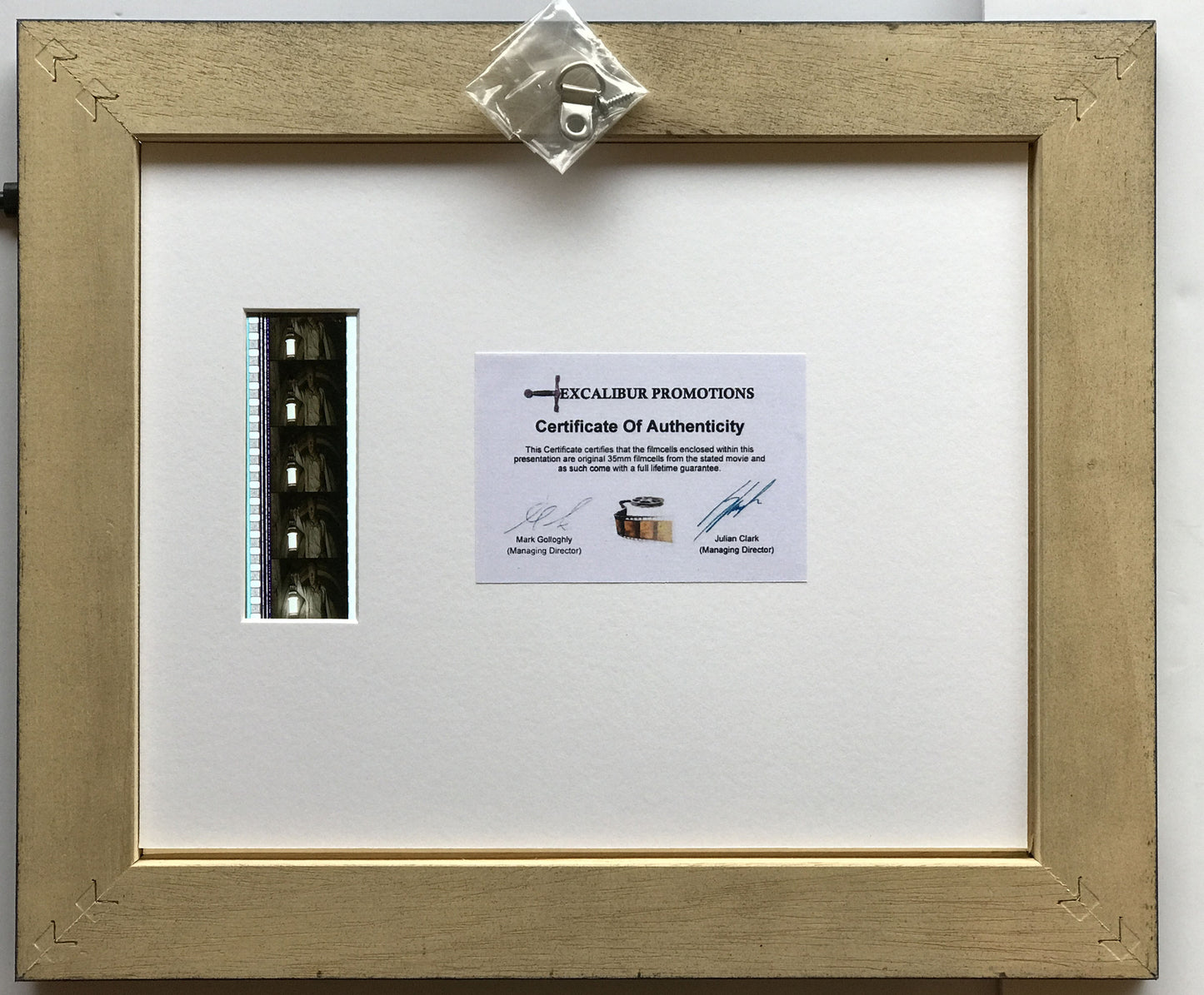Handmade gift featuring original film cells for EXORCIST: The Beginning fans v3