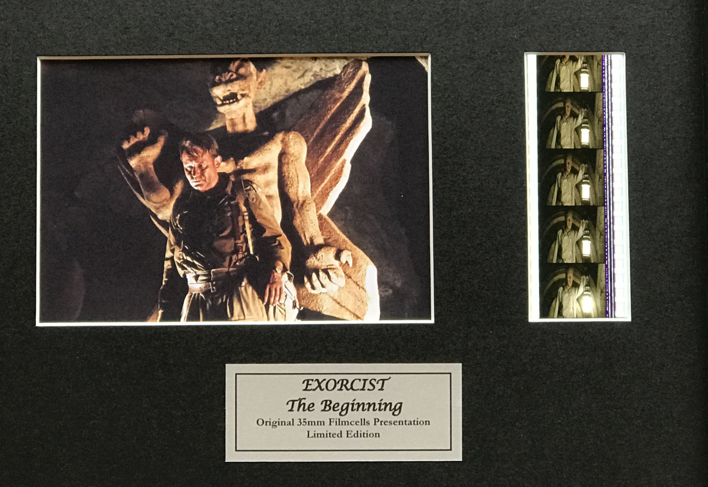 Handmade gift featuring original film cells for EXORCIST: The Beginning fans v3