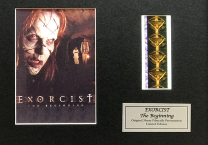Handmade gift featuring original film cells for EXORCIST The Beginning fans v1