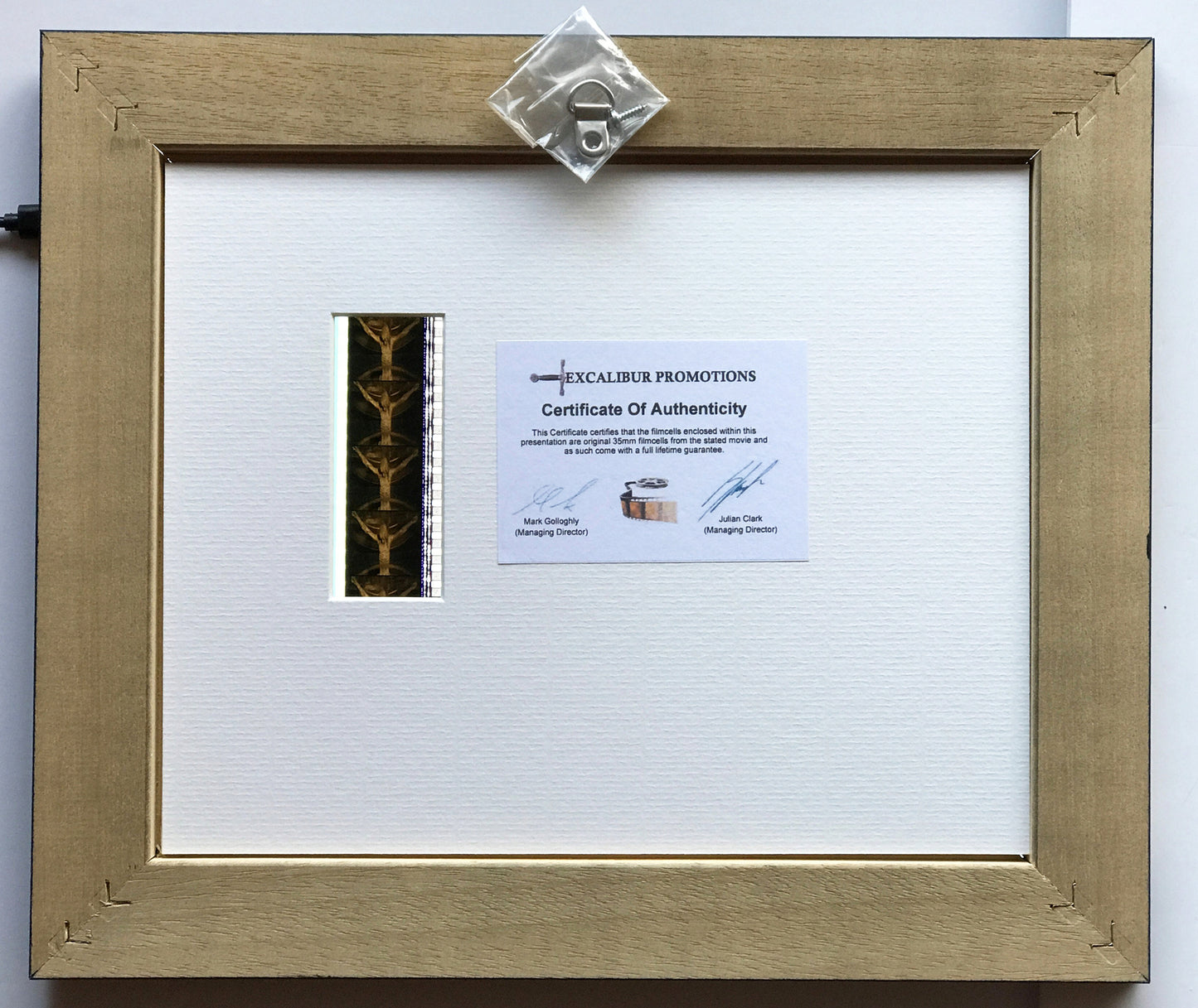 Handmade gift featuring original film cells for EXORCIST The Beginning fans v1