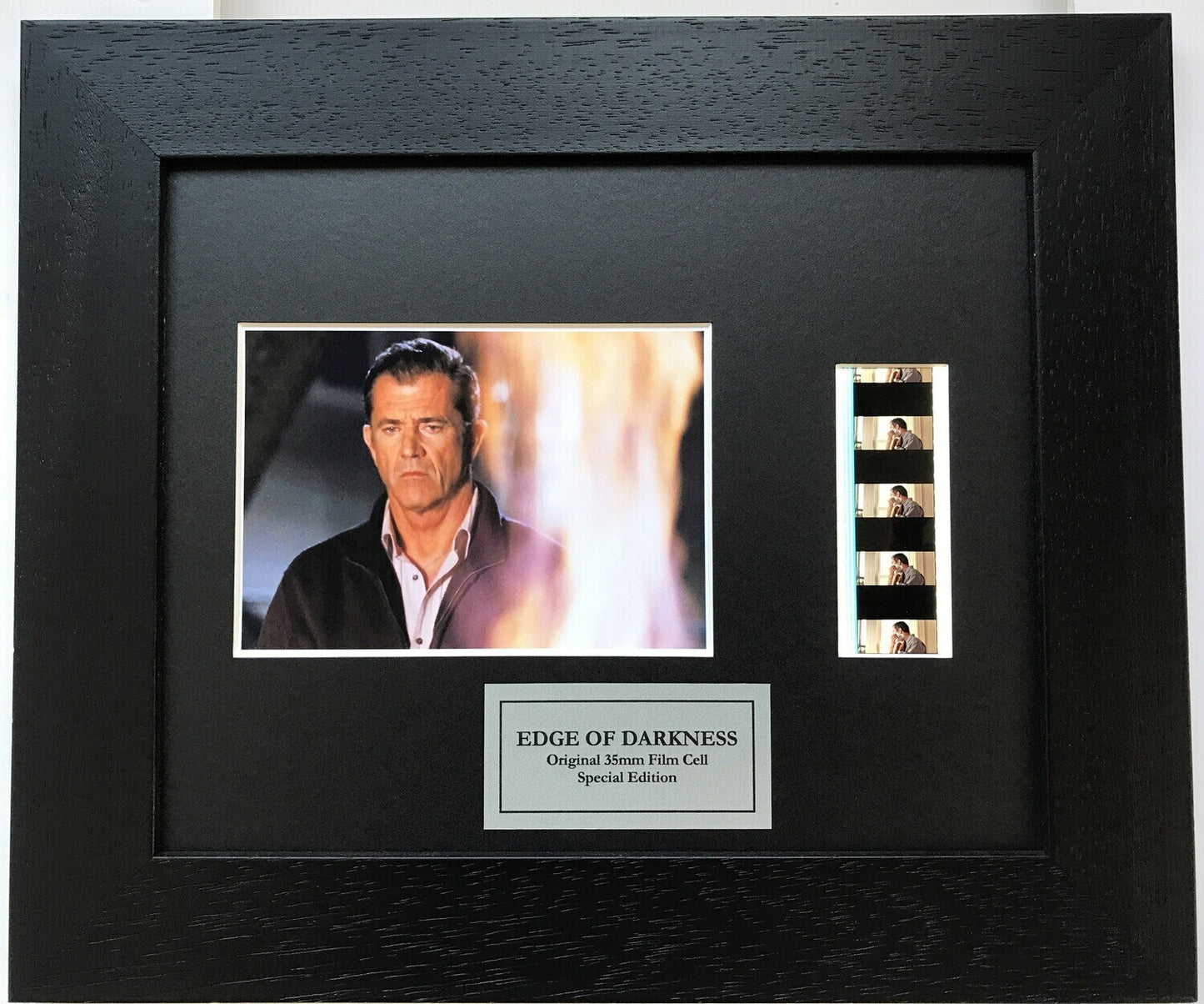 Hand crafted display featuring original film cells for Edge of Darkness fans v1