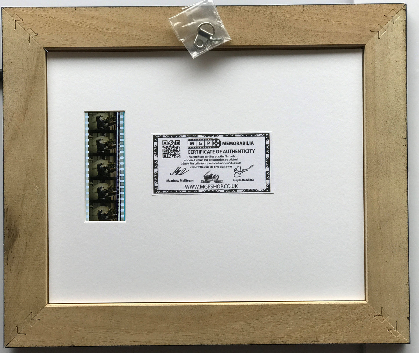 Handmade display featuring original film cells for DRACULA (Gerard Butler) fans