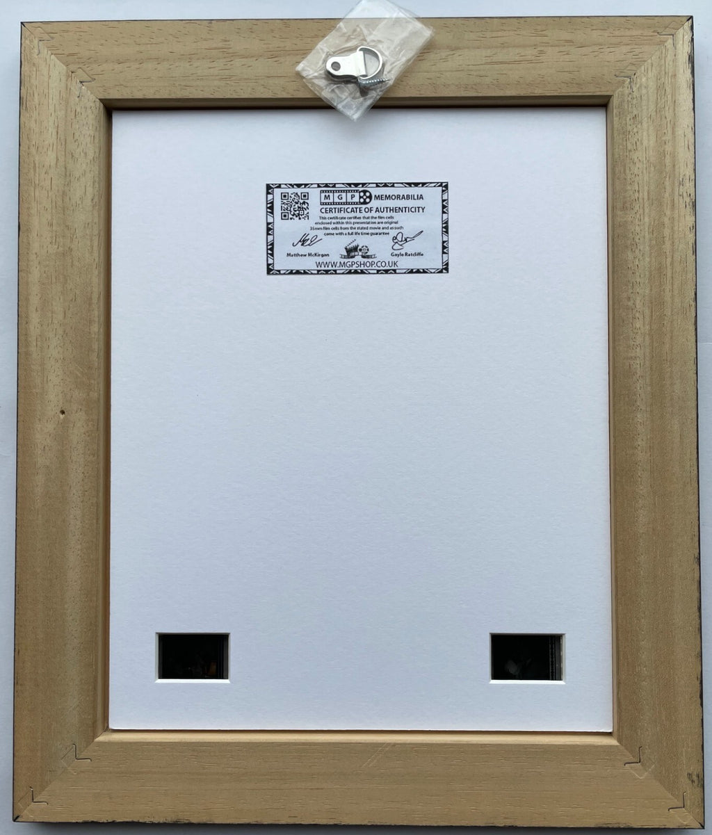 Hand crafted display featuring original 35mm film cells for a DAVID ESSEX fan