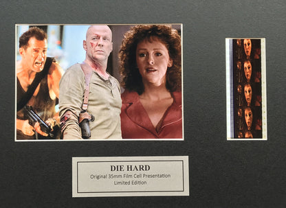Hand crafted display with original film cells for a Die Hard BRUCE WILLIS fan v3