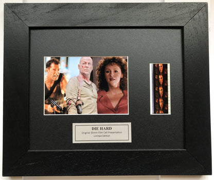 Hand crafted display with original film cells for a Die Hard BRUCE WILLIS fan v3