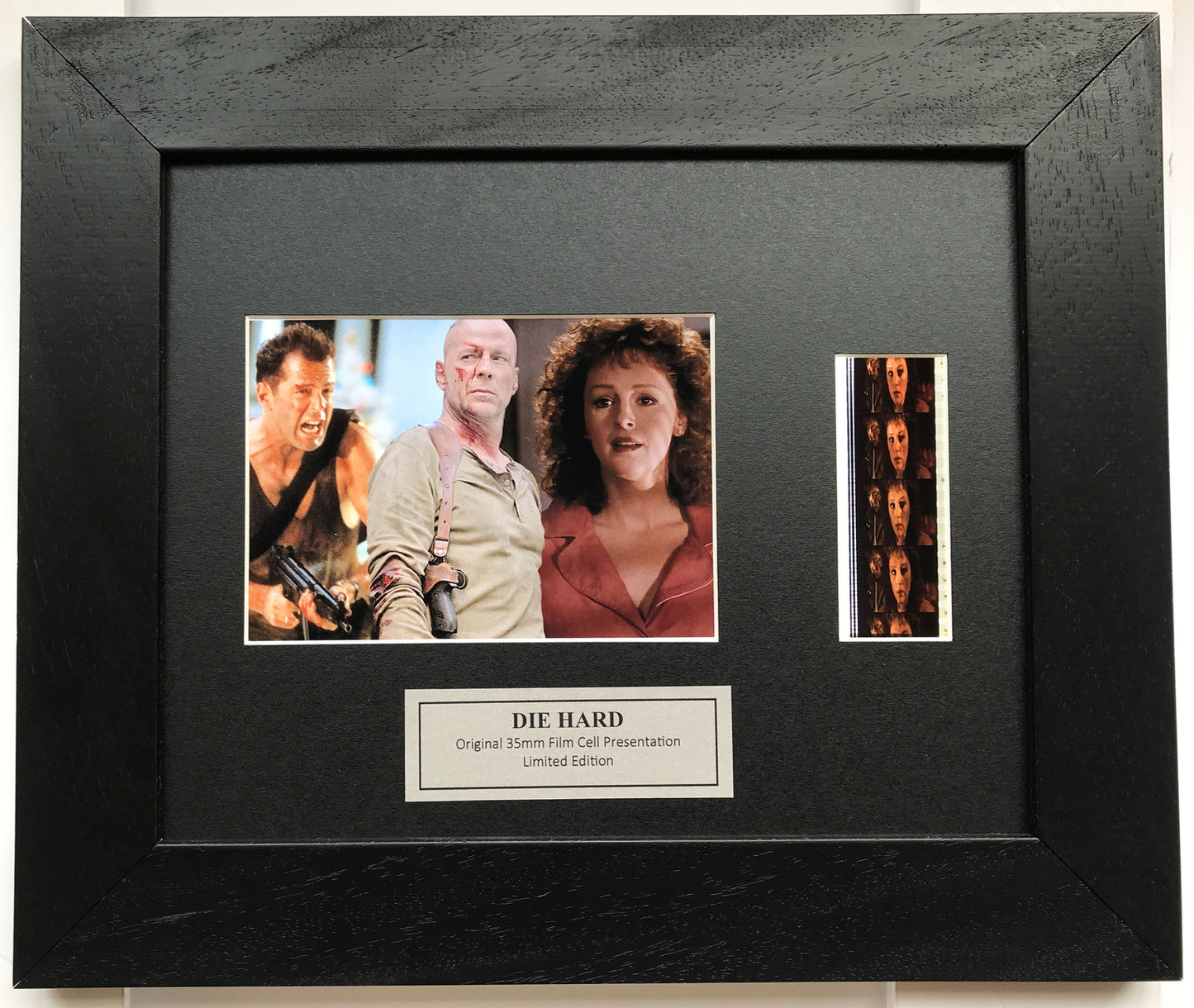 Hand crafted display with original film cells for a Die Hard BRUCE WILLIS fan v3