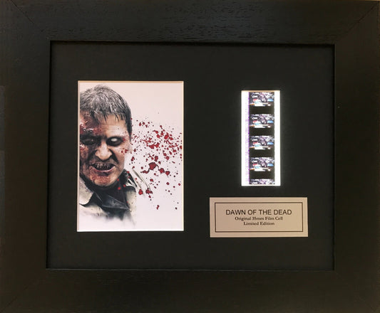 Handmade display featuring original 35mm filmcells for a DAWN of THE DEAD fan v1