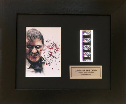 Handmade display featuring original 35mm filmcells for a DAWN of THE DEAD fan v1