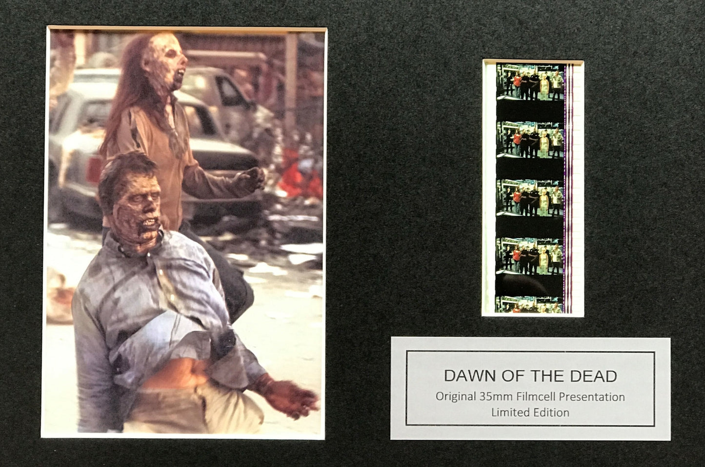DAWN of THE DEAD Original 35mm Film Cells set within Quality Wood Frame + COA v2