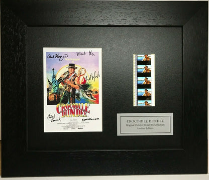 Hand crafted display featuring original film cells for CROCODILE DUNDEE fans vSR