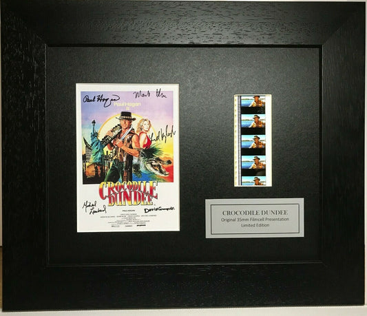 Hand crafted display featuring original film cells for CROCODILE DUNDEE fans vSR