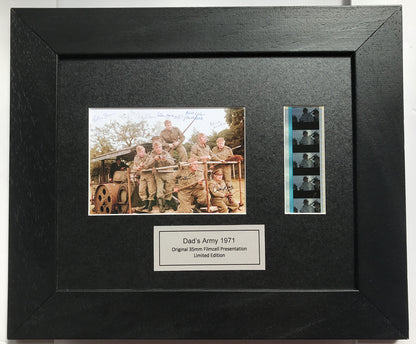 DAD'S ARMY 1971 Signed Repro Original 35mm Film Cells set in Quality Wood Frame