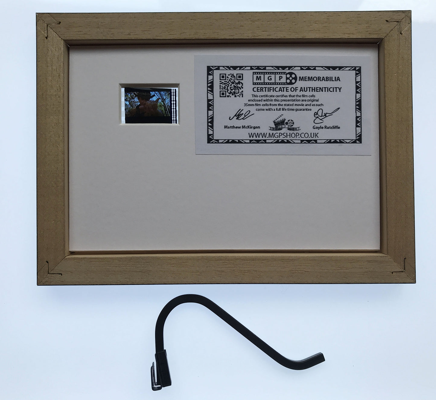 CROCODILE DUNDEE Original Mini 35mm Filmcell set within Quality Wood Frame + COA