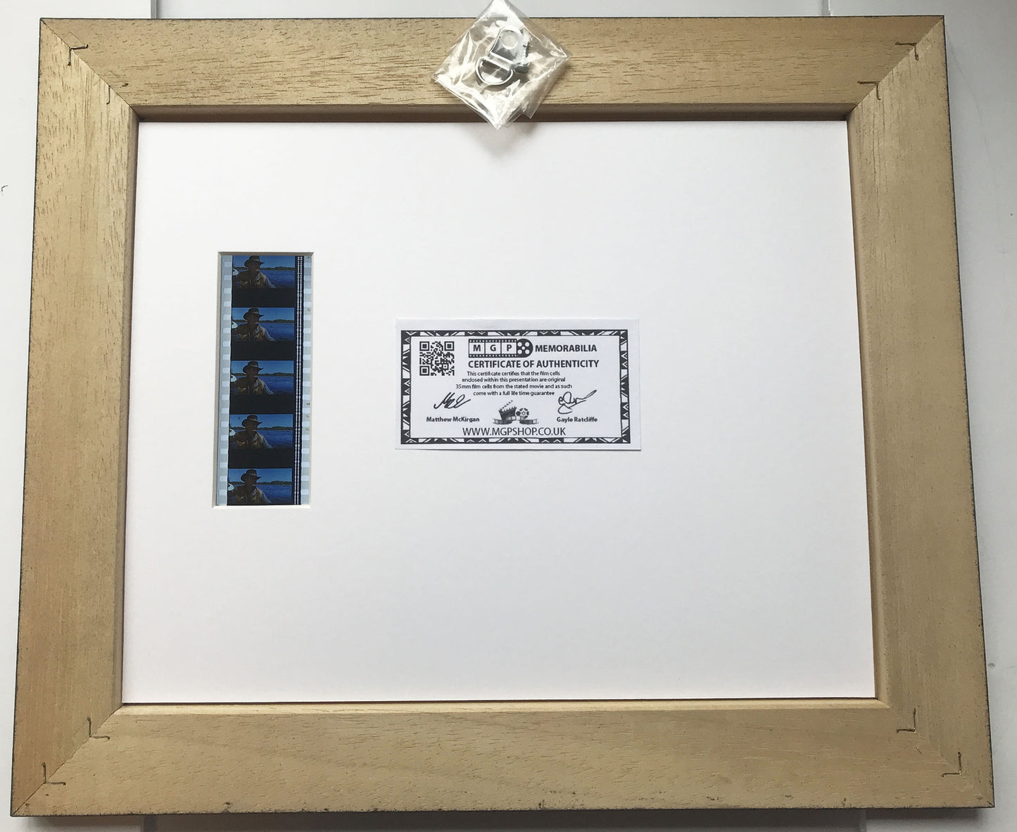 Hand crafted display featuring original 35mm filmcells for CROCODILE DUNDEE fans