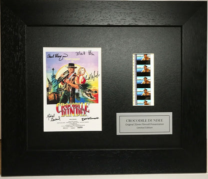 Hand crafted display featuring original film cells for CROCODILE DUNDEE fans vSR
