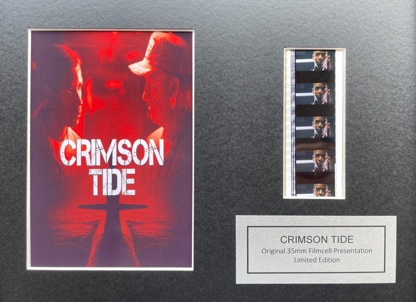 Handmade display featuring original 35mm film cells for CRIMSON TIDE fans V1