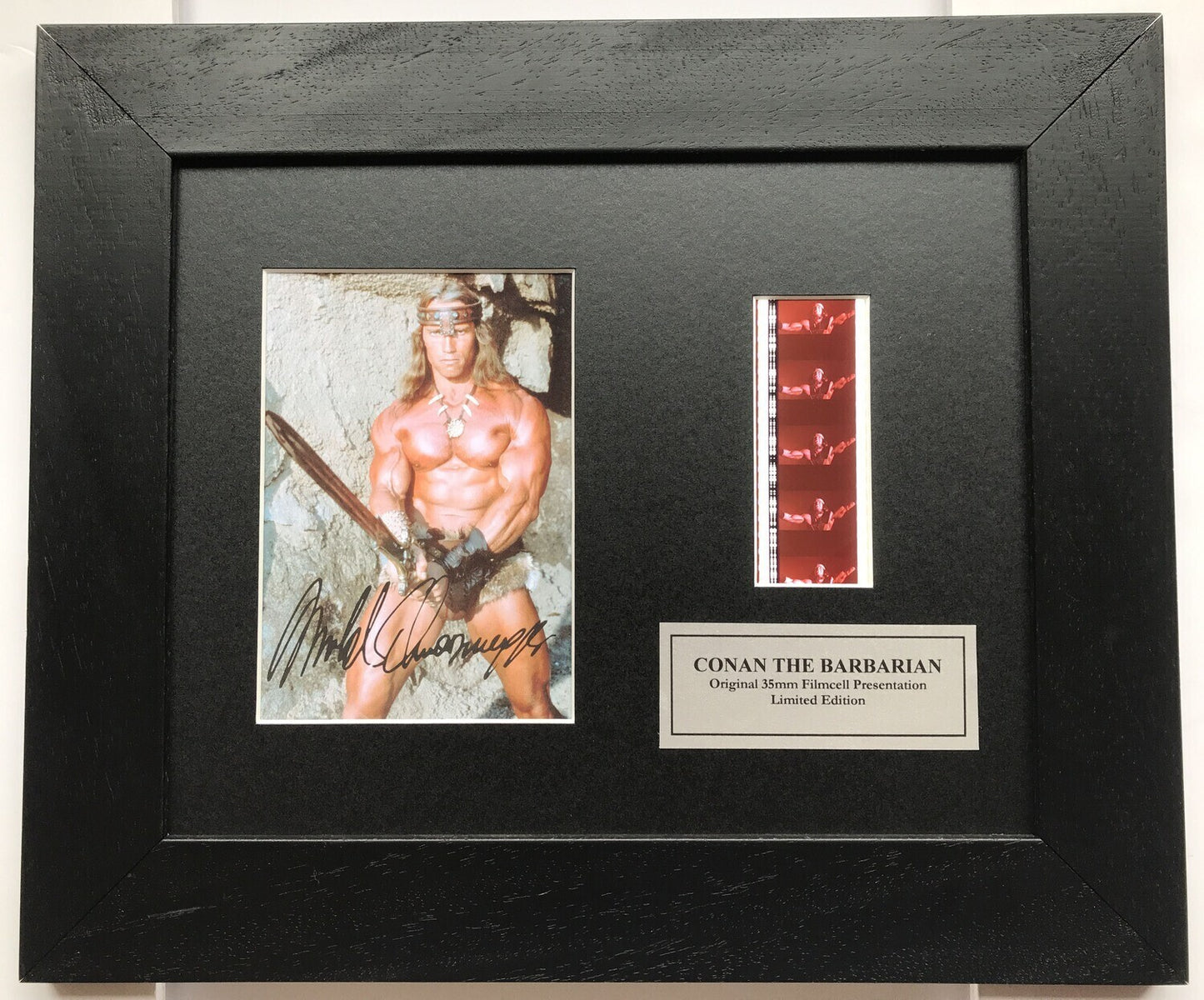 Handmade display featuring original film cells for CONAN THE BARBARIAN fans vSR