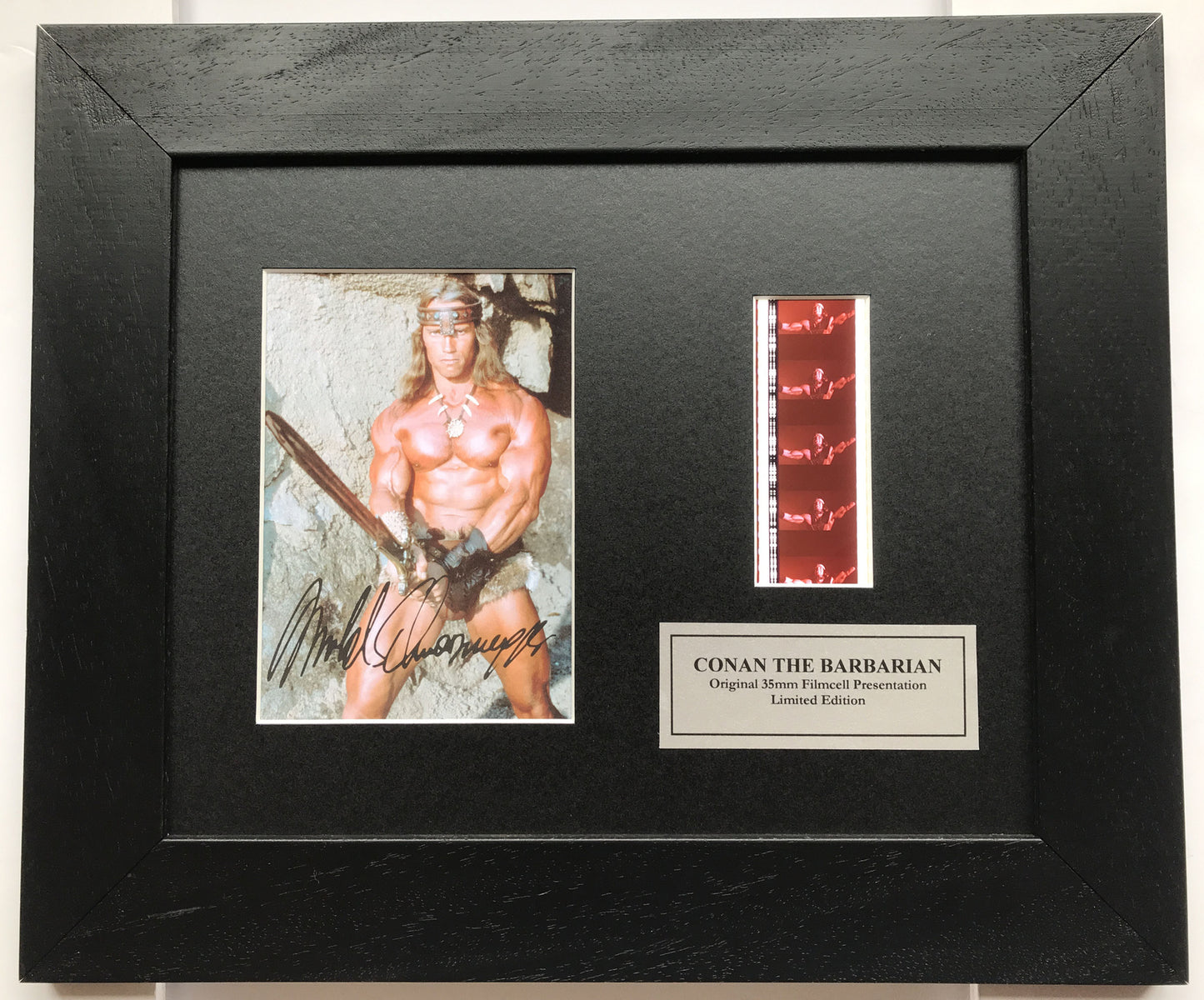 Handmade display featuring original film cells for CONAN THE BARBARIAN fans vSR