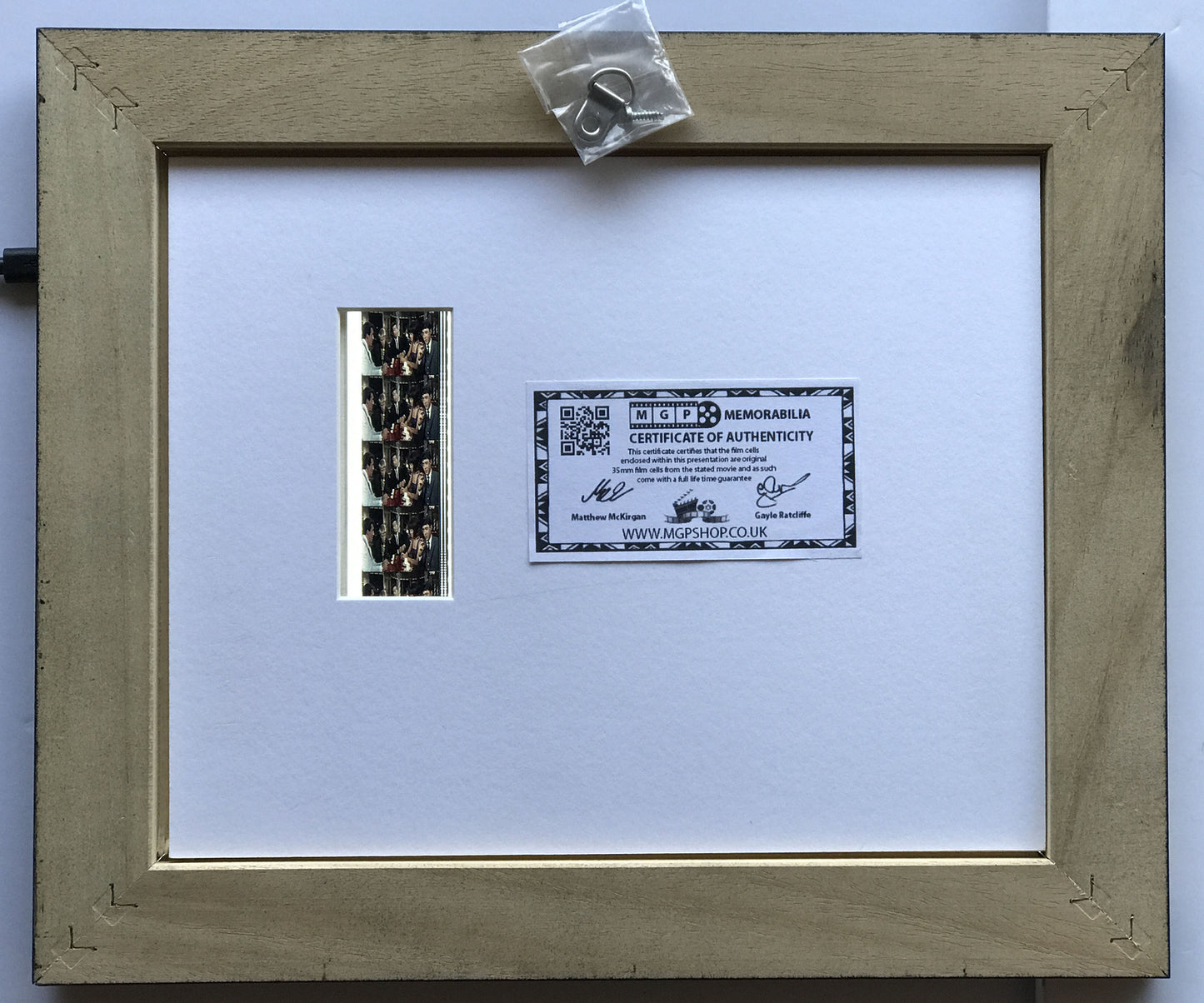 Hand crafted display featuring original 35mm film cells for CLIFF RICHARD fans