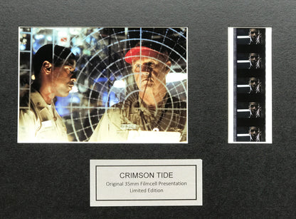 Hand crafted display featuring original 35mm film cells for CRIMSON TIDE fans v1