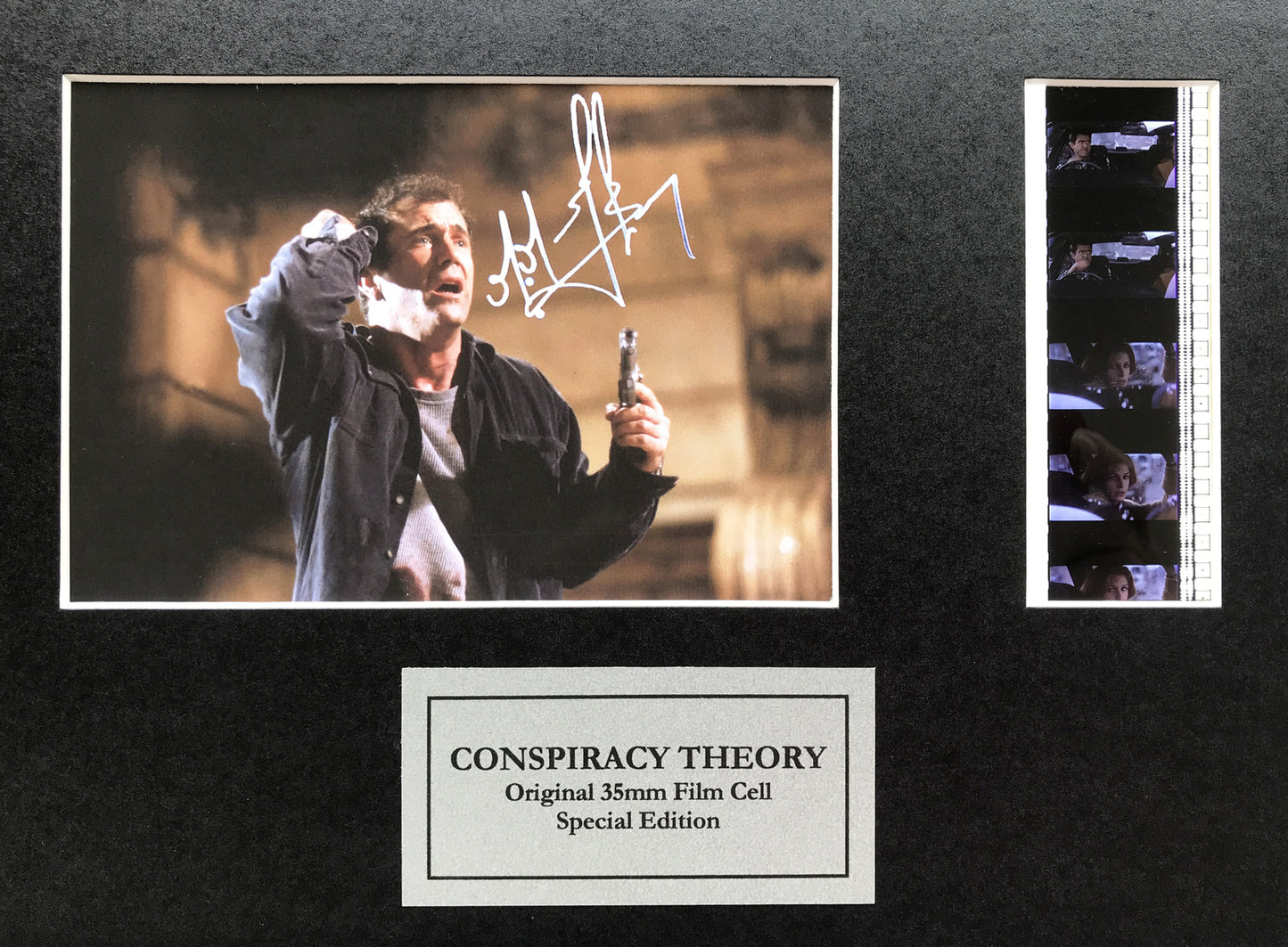 Handmade gift featuring original 35mm film cells for a Conspiracy Theory fan vSR