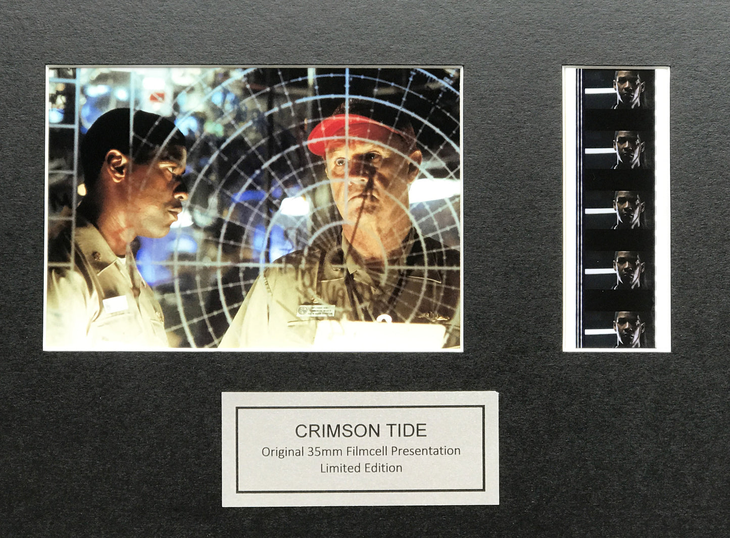 Hand crafted display featuring original 35mm film cells for CRIMSON TIDE fans v1
