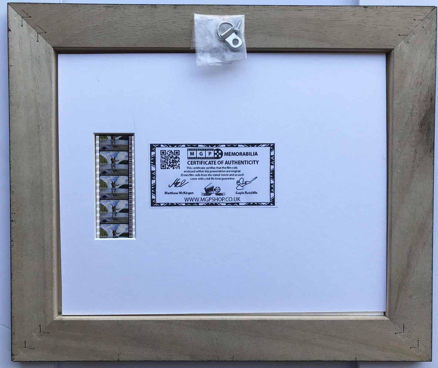 Hand crafted display featuring original 35mm film cells for COCKTAIL fans + COA