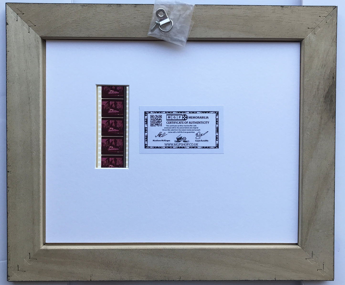 Hand crafted display featuring original 35mm filmcells for CLOCKWORK ORANGE fans