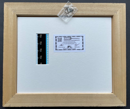 Handmade display featuring original film cells for James Bond CASINO ROYALE fan