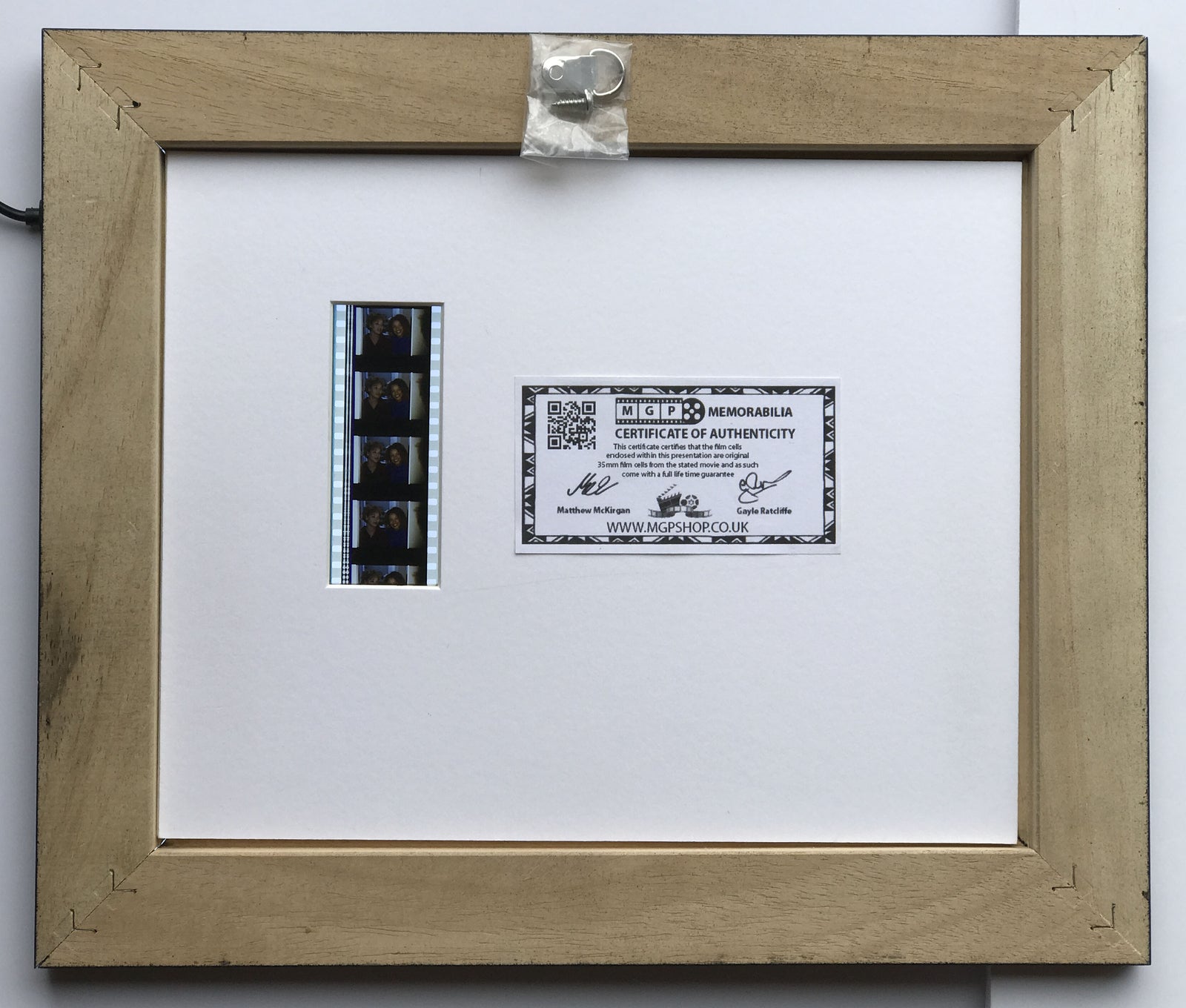 Hand crafted display featuring original 35mm film cells for a CANDYMAN fan v2