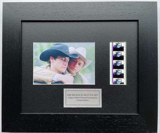 Hand crafted display featuring original filmcells for BROKEBACK MOUNTAIN fans v1