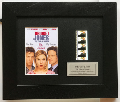 Hand crafted display featuring original 35mm film cells for BRIDGET JONES fans