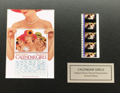 Hand crafted display featuring original film cells for CALENDAR GIRLS fans v1